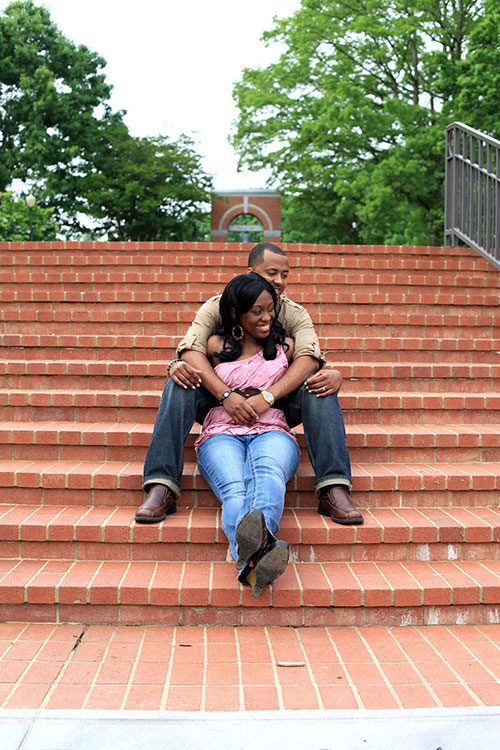 Outdoor engagement photos